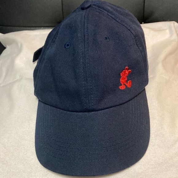 Mickey Mouse Hat Blue Disney Parks Strapback Running Cycling Causal - Picture 1 of 7